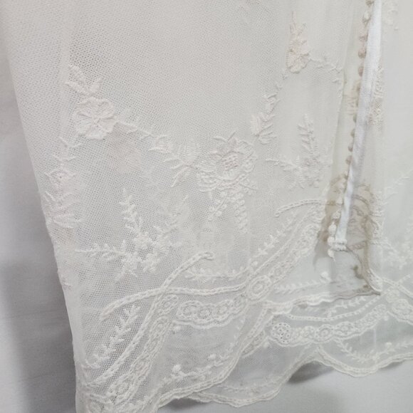 Mesh ivory robe, Fraîche by J, S - Picture 3 of 4